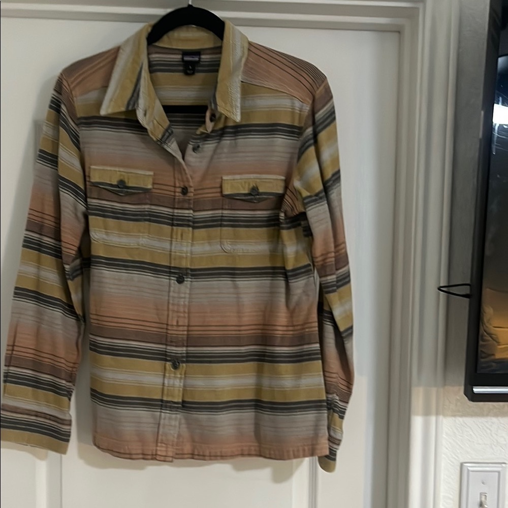 Striped Button-Up Shirt